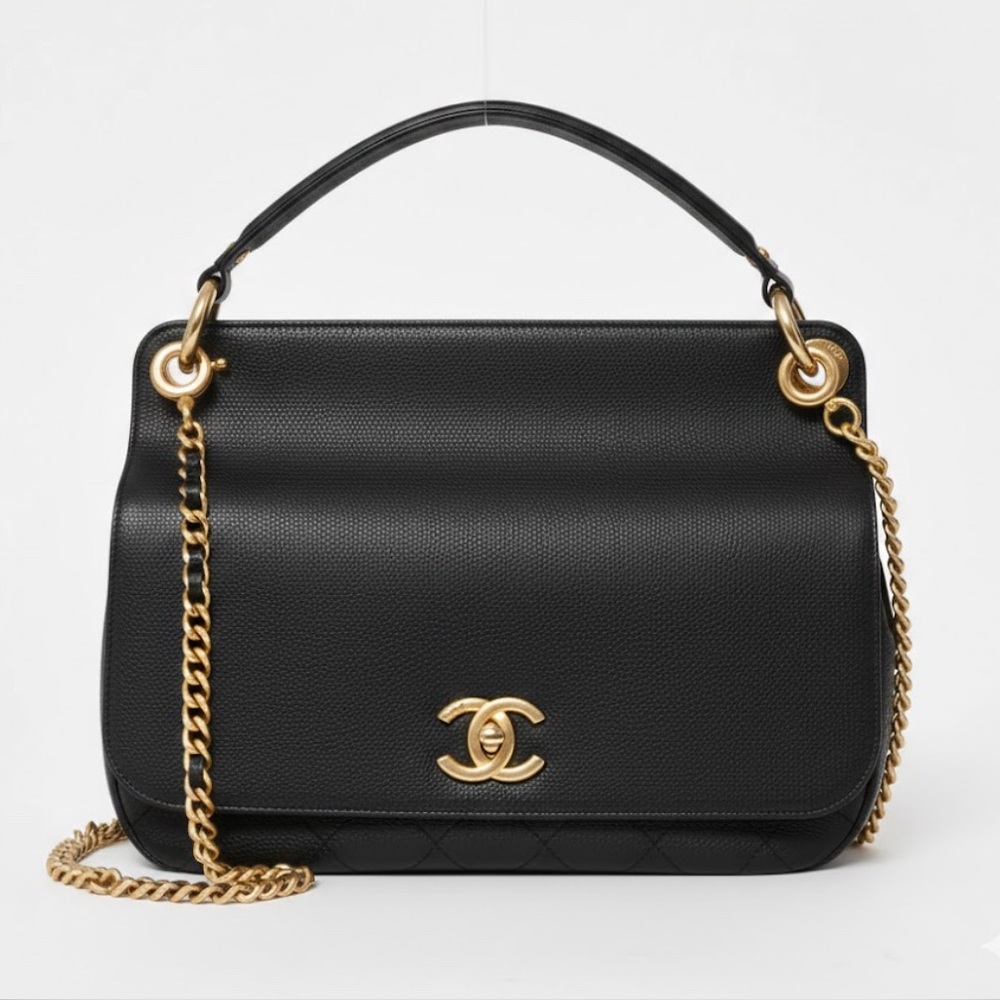 Chanel Business Affinity bag in black grained calfskin/caviar leather crossbody